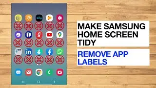 Tidy Up Your Samsung Phone Screen - Remove App Icon Labels