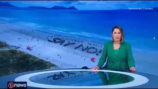 Sand mining protest on One News