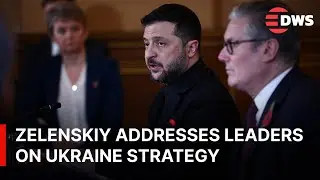 FULL SPEECH: Zelenskiy Calls for Sanctions & Air Defense Support | Coalition Summit |DWS News | AC1F