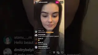Instagram Live Russian Model Kadritskaya Bogdana