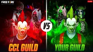 1 VS 2 GUILD TEST // GUILD VS GUILD // GIVEAWAY #freefirelive #captainchikuff #odiaff
