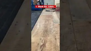 Installing old wood planks for flooring in the off grid tiny cabin. Easy? Maybe&hellip;simple! #shorts