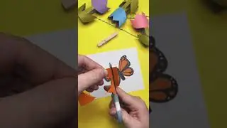 DIY art craft#spring butterfly art craft#fun activity for kids#viral#shorts