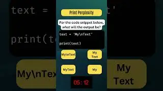 Can You Solve This Python Question? #14 Print Perplexity - Python Quiz