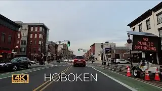 Driving Hoboken, New Jersey 4K