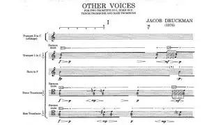 Druckman - Other Voices for Brass Quintet (1976) [w/ score]