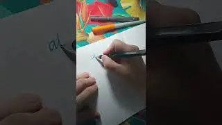 scrittura con la punta tronca! parte 1 #tutorial #calligrafia