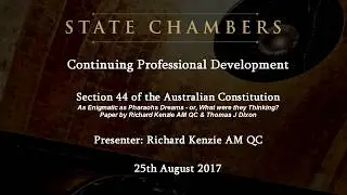 Section 44 of the Commonwealth Constitution - R.C. Kenzie QC & T.J. Dixon