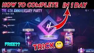 How to Complete 4th Anniversary Event | 4th anniversary Event Free Fire | Free Fire New Event