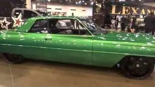 Lime Green Cadillac DUB Car Show Houston Texas 2013