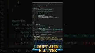 Duet AI in Flutter development #duetai #copilot #flutter #googleai #google #aicoding