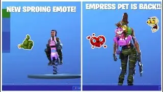 EMPRESS PET IS BACK!! NEW SPROING EMOTE!!..FORTNITE ITEM SHOP REVIEW