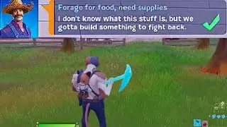 Forage for food, need supplies - Fortnite
