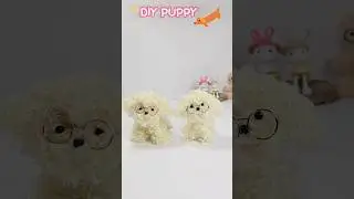 DIY cute Puppy with pipe cleaners 💕🐶 Dog with pipe cleaner #diy #art #pipecleaneranimals #dogcraft