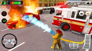 Fire Truck Driving a firefighter truck simulation game - 2021 Android Gameplay