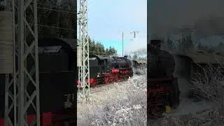 DB 58 311 mit 3-Seen-Bahn Museumszug,  bei Titisee, 28.12.25