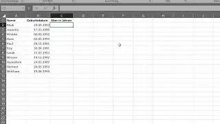 Excel: Aktuelles Alter berechnen &ndash; mit DATEDIF