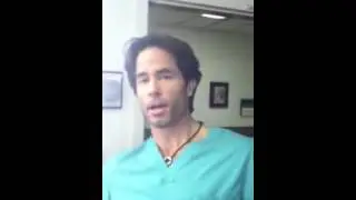 Deidre Hall on set with Shawn Christian : Days of our Lives