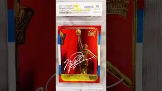 Micheal Jordan Gold Refractor Rookie Card##monetizevideo #chicagibulls#mixhealjordanrookie