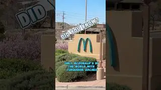 McDonald&rsquo;s with Turquoise Arches Instead of Golden Ones! (Sedona, AZ) #fyp #shorts #short