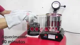 Forno de Fus&atilde;o de metais como Prata, ouro, Bronze, estanho, zinco, cobre, alum&iacute;nio e lat&atilde;o. (1500W)