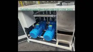 Water-ring vacuum pump parallel unit, custom chassis for noise reduction