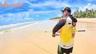 GRANDES PAMPOS SAIRAM E FIZERAM NOSSA ALEGRIA NA NOSSA PESCARIA . Pesca de praia Aguas de Olivença