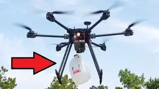 Drone Dropping 3 Cans of Soda + a Gallon of Water - Compilation