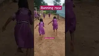 Running race for girls #coordination #school #vidhyapravesh