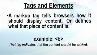 Grade 8 - Lesson 1: Markup Language