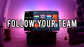 Demonstration of Support Your Team Ambilight on a Philips Smart Television