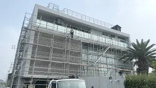 【外壁塗装工事】はじめしゃちょーの5億円ハウスが黒色になるまで