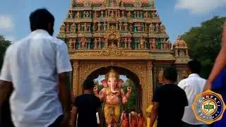 South Indian Temple Theme 🛕 Ganpati Pandal 2025 | Shrih ✨ #Ganpati2025 #TempleTheme