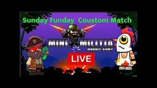 1vs1 Mini Militia unlimited custom room with Warrior Firefly live
