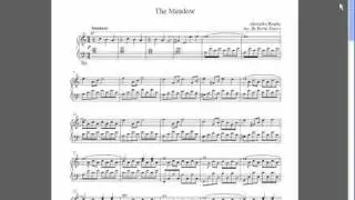 THE MEADOW SHEET-PARTITURA DOWNLOAD