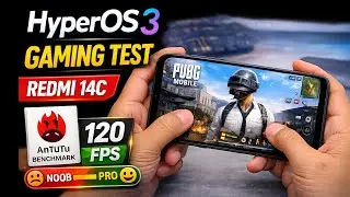 Redmi 14C HyperOS 3 Gaming Test 🔥 PUBG Performance, FPS & Smoothness Review