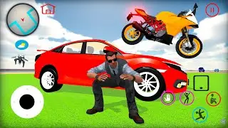 Motorbikes and Cars Driver Indian Boy SRC Big Open City Simulator - Android Gameplay.