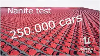 Nanite test - BIGGEST parking lot in Unreal Engine 5 - Low-end PC - GTX 1650