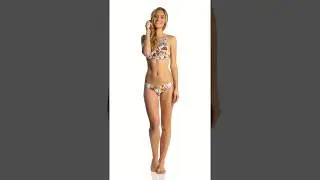 Stone Fox Swim Wild Flowers Malibu Bikini Bottom | SwimOutlet.com