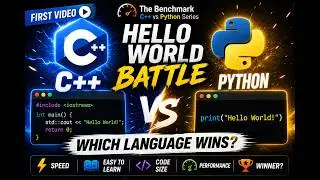 C++ vs Python: Hello World Battle | Which Language Wins? ⚔️