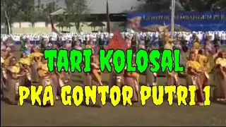 tari kolosal pada pagelaran PKA gontor putri 1