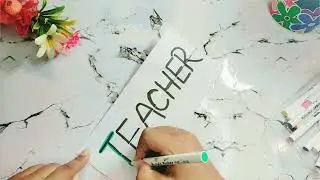 Happy Teachers day greeting card making with paper | Teachers day gift card | diy easy craft ideas