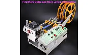 140T computer hot and cold Cloth belt cutting machine  magic adhesive tape zipper webbing machine