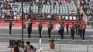 Women BSF Band at Wagah Border!! Evening Parade!! Shakti pradarshan!!Jai Hind
