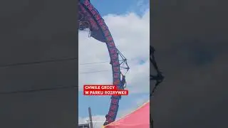 Kolejka NAGLE zatrzymała się! #dzieci utknęły WYSOKO nad ziemią #fakt #kolejka #koszmar #usa #viral