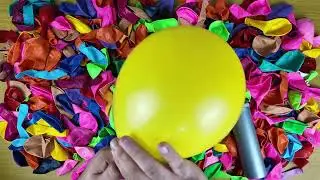 Playing with balloons and Balloon bursting #balloon #satisfying