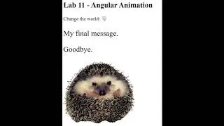 Lab 11 - Angular Animation