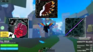 (OP EAGLE COMBO) Eagle, Sanguine Arts, Gravity Blade Combo (Blox Fruits)