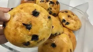 Without Kneading Soft & Fluffy Chocolate Buns Recipe | Easiest Less Ingredients Breakfast  buns