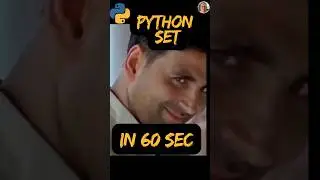 Master Sets in Python in 60 Sec⌚  + Free PDF 📄 